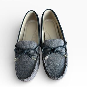 Michael Kors Black and Brown Loafers Size 8